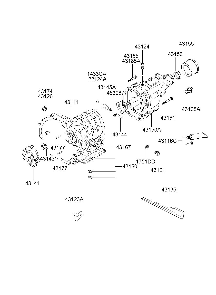 HYUNDAI (HS), PORTER 96, GUARD-DUST SEAL, 431554A010 (43155-4A010)