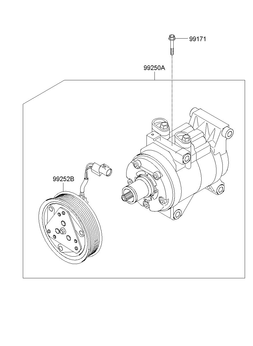 HYUNDAI Silent Kompressor SAC55752 - ATX Motorparts Shop