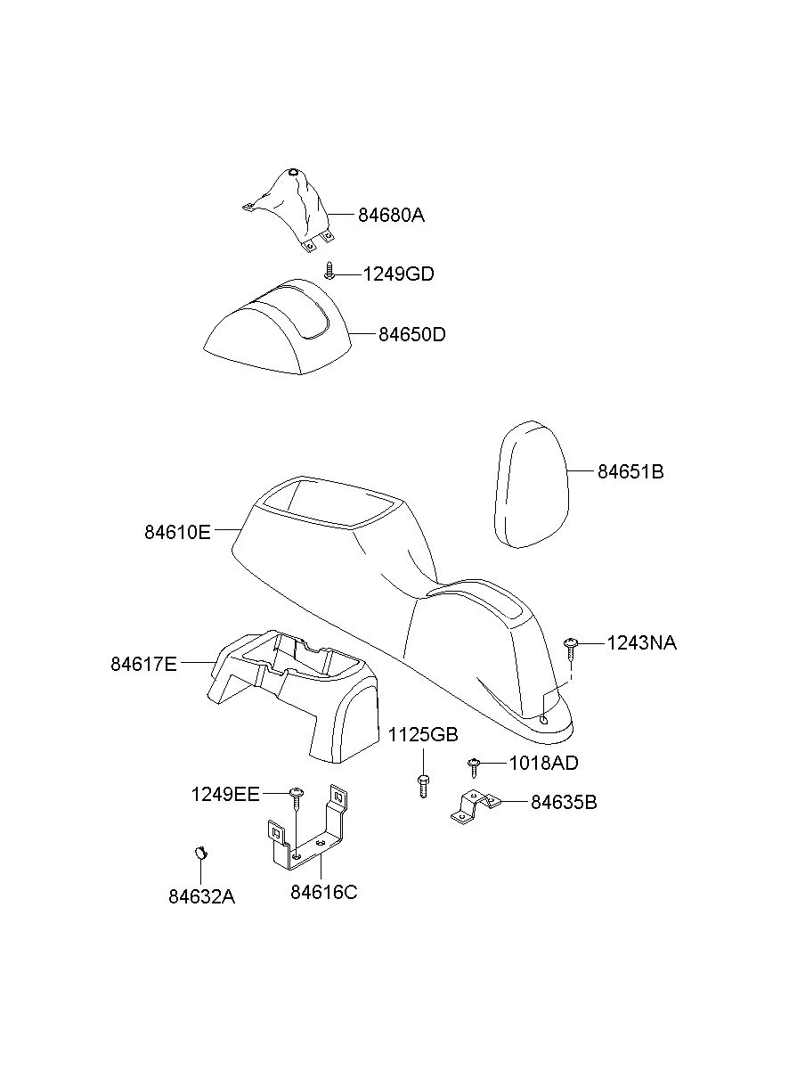 84640-2S100-MBS Genuine Hyundai Boot Assembly-Shift Lever