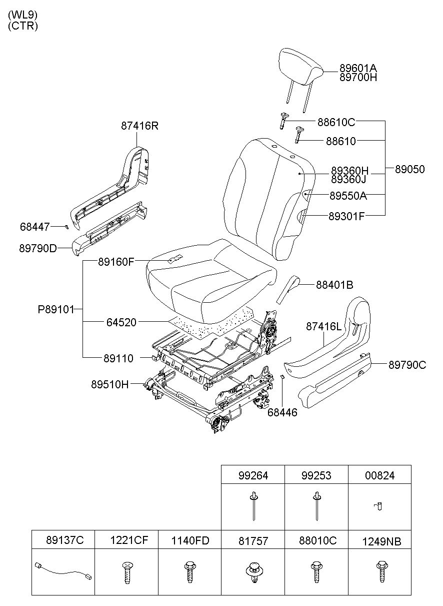 Genuine Hyundai 89137-4D110 Seat Cable Assembly Genuine Hyundai 89137-4D110 Seat Cable Assembly