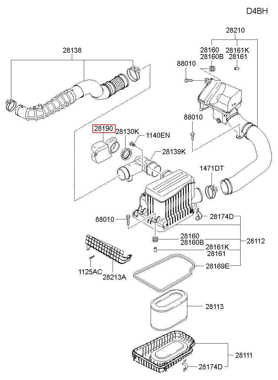 HYUNDAI (HS), PORTER 2, RESONATOR ASSY, 281914F000 (28191-4F000)