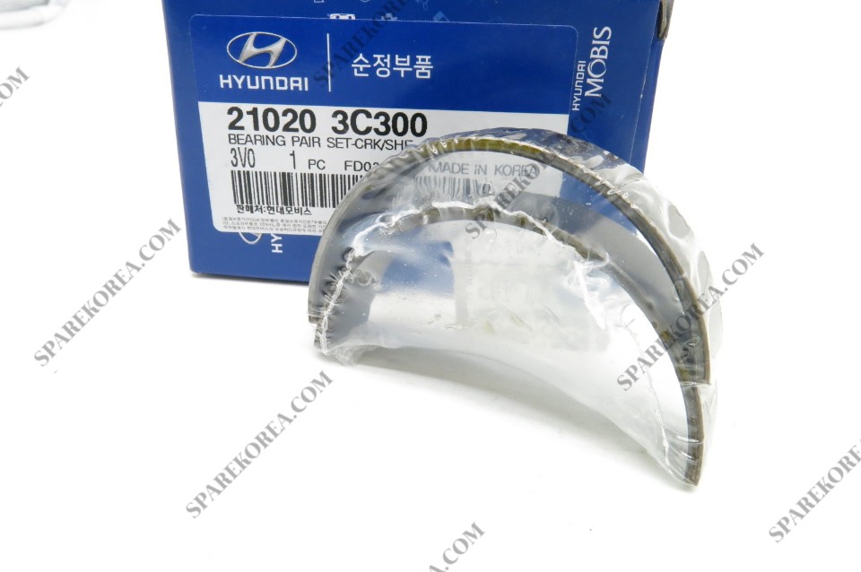 Pair Genuine Hyundai 21020-3C112 Crankshaft Bearing Set 